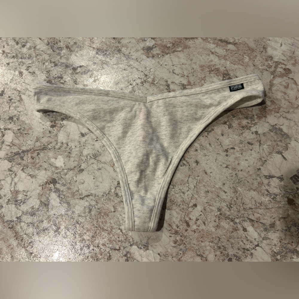 VS PINK Cotton Thong Large NWOT
